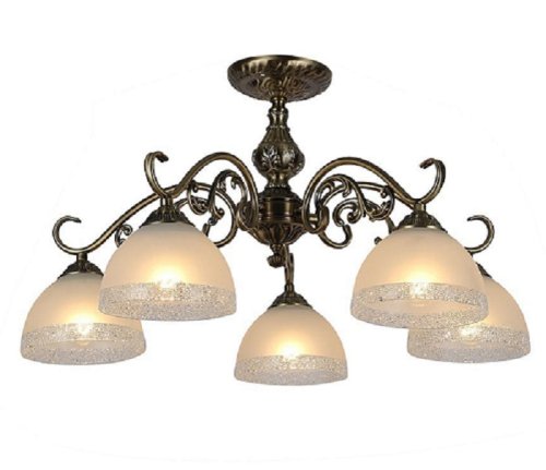 Люстра потолочная пятирожковая Rivoli Классика Domenica S5 AB Е27 Медь картинка 